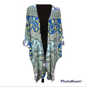 Umgee blue and green kimono